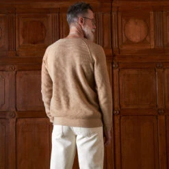 Merci - Pull En Laine - Sable 10 Merci - Pull En Laine - Sable -Mode Vêtements Magasin Sweat Beige 4