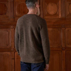 Merci - Pull En Laine - Marron 8 Merci - Pull En Laine - Marron -Mode Vêtements Magasin Sweat Marron 4