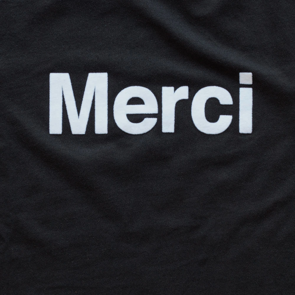 Merci - T-shirt Logo Merci - Noir 4 Merci - T-shirt Logo Merci - Noir – Image 2