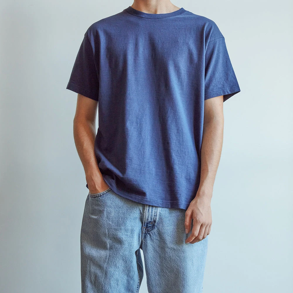 Merci - T-shirt Unisexe - Bleu Marine 4 Merci - T-shirt Unisexe - Bleu Marine – Image 2