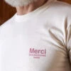 Merci - T-shirt Merci 111 - Logo Rose -Mode Vêtements Magasin T shirt 2 rose