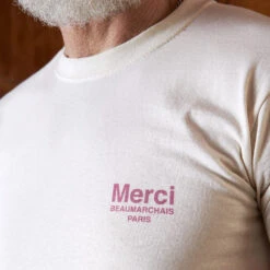 Merci - T-shirt Merci 111 - Logo Rose
