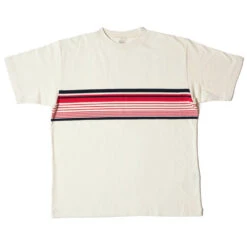 Warehouse & Co - T-shirt Panel - Ecru -Mode Vêtements Magasin TEE2 ba1c522d 6846 4a6e be0d 42cba6b2b4c9