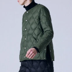 Taion - Veste Fine - Olive -Mode Vêtements Magasin V5