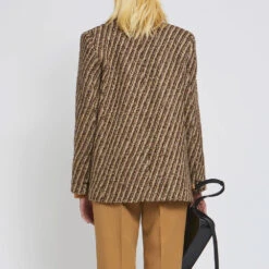 Laurence Bras - Blazer En Laine Ginsberg- Marron -Mode Vêtements Magasin VESTE GRINSBERG 4