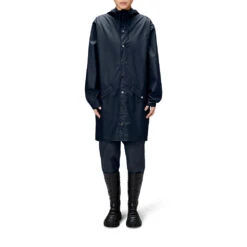 Rains - Veste Imperméable Longue - Marine