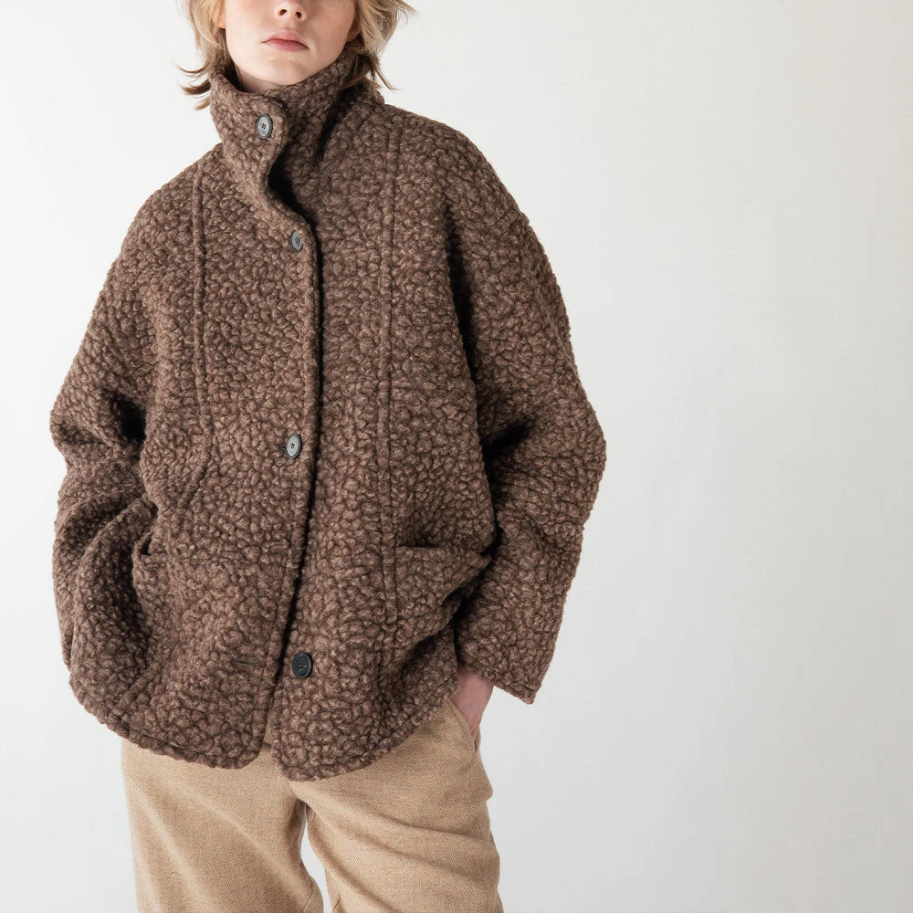 Pomandère - Manteau En Laine - Marron 4 Pomandère - Manteau En Laine - Marron – Image 2