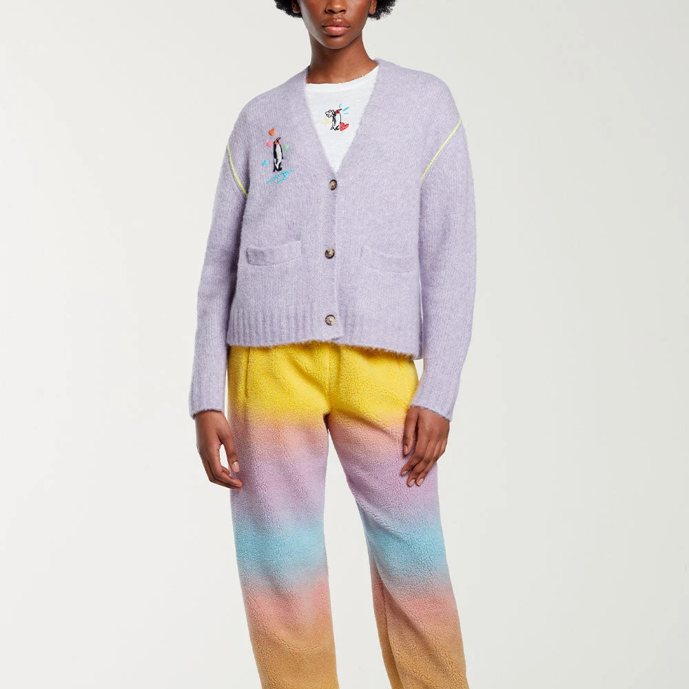 Mira Mikati - Cardigan Pingoin - Violet 5 Mira Mikati - Cardigan Pingoin - Violet – Image 3