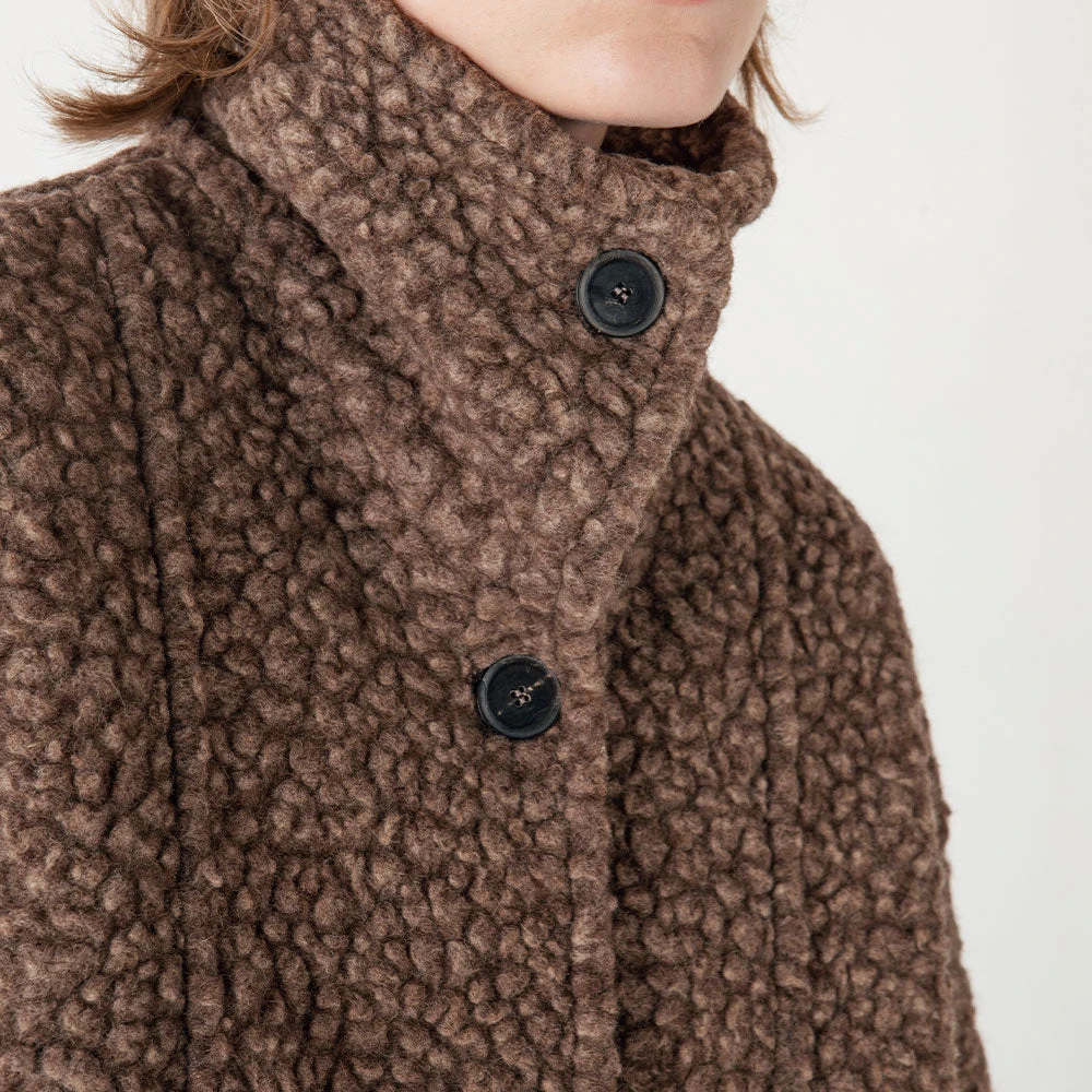 Pomandère - Manteau En Laine - Marron 5 Pomandère - Manteau En Laine - Marron – Image 3