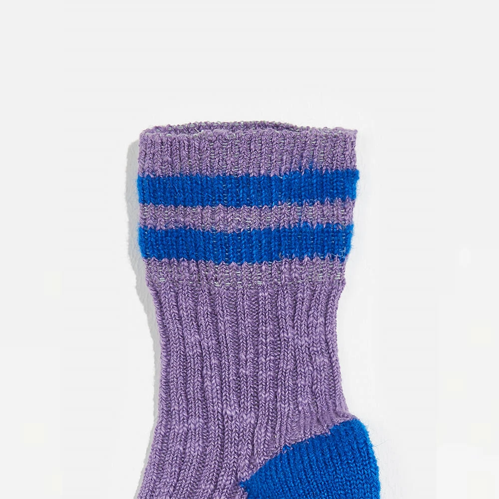 Bellerose - Chaussettes Funt - Violet 4 Bellerose - Chaussettes Funt - Violet – Image 2