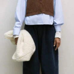 Cordera - Sac Mohair - Blanc 7 Cordera - Sac Mohair - Blanc -Mode Vêtements Magasin Wool Mohair bag 3