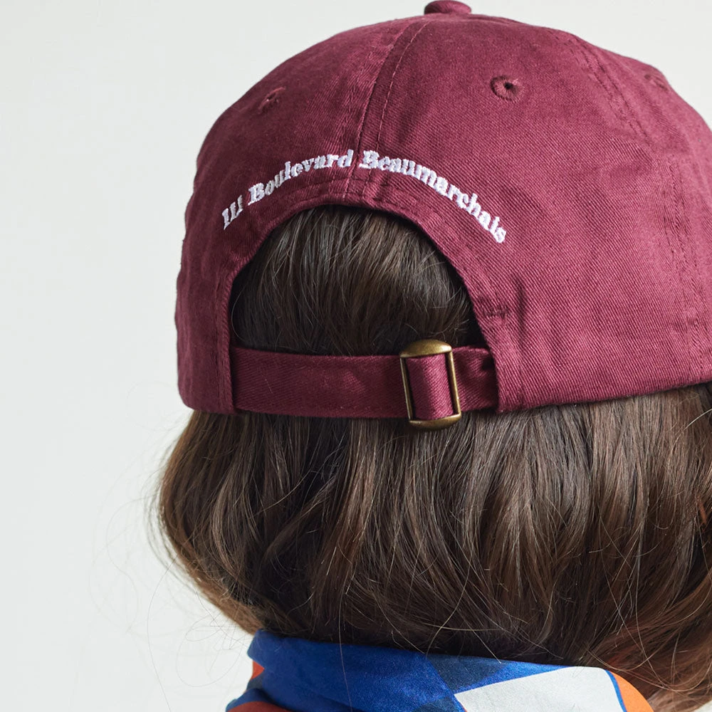 Casquette Unisexe Brodée Non Merci - Bordeaux 6 Casquette Unisexe Brodée Non Merci - Bordeaux – Image 4