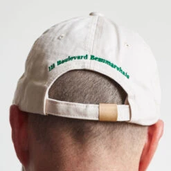 Casquette Unisexe Brodée Non Merci - Écru -Mode Vêtements Magasin Zoom Ecru 1