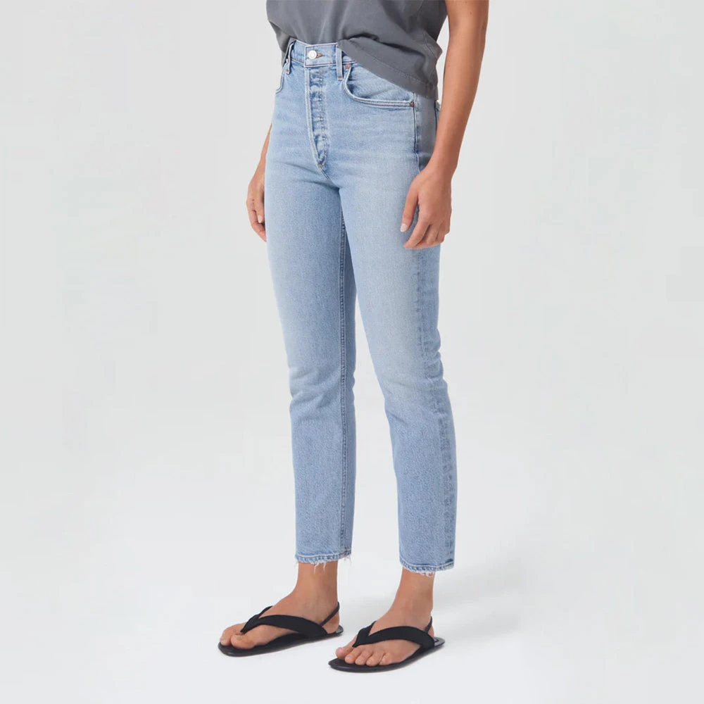Agolde - Jeans Riley - Bleu Clair 4 Agolde - Jeans Riley - Bleu Clair – Image 2