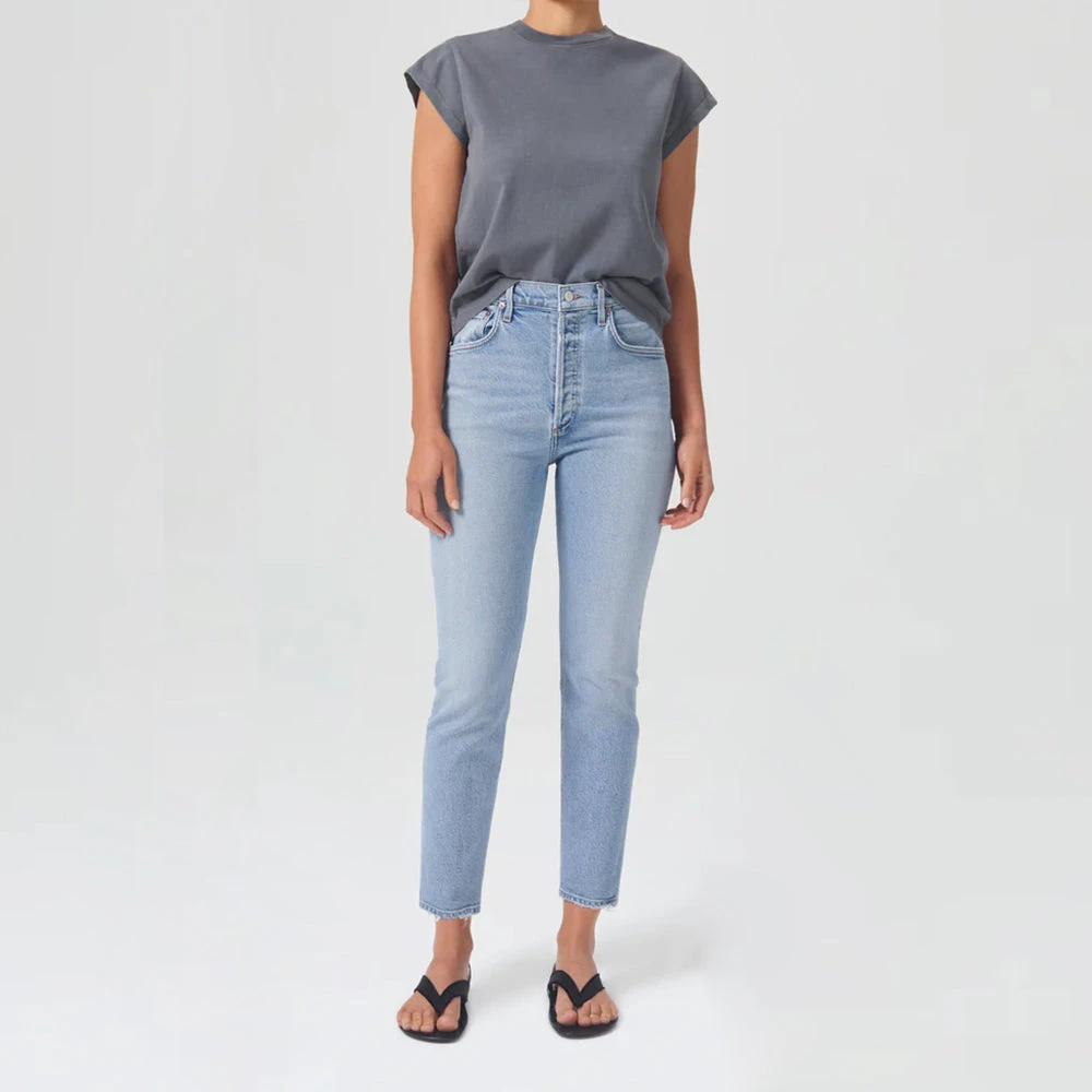 Agolde - Jeans Riley - Bleu Clair 3 Agolde - Jeans Riley - Bleu Clair