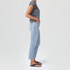 Agolde - Jeans Riley - Bleu Clair 9 Agolde - Jeans Riley - Bleu Clair -Mode Vêtements Magasin agolde3