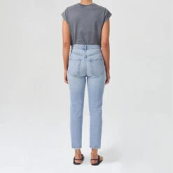 Agolde - Jeans Riley - Bleu Clair 8 Agolde - Jeans Riley - Bleu Clair -Mode Vêtements Magasin agoolde3