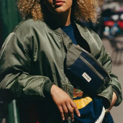 Rivedroite - Banane Orsel - Bleu Et Beige -Mode Vêtements Magasin banane kaki