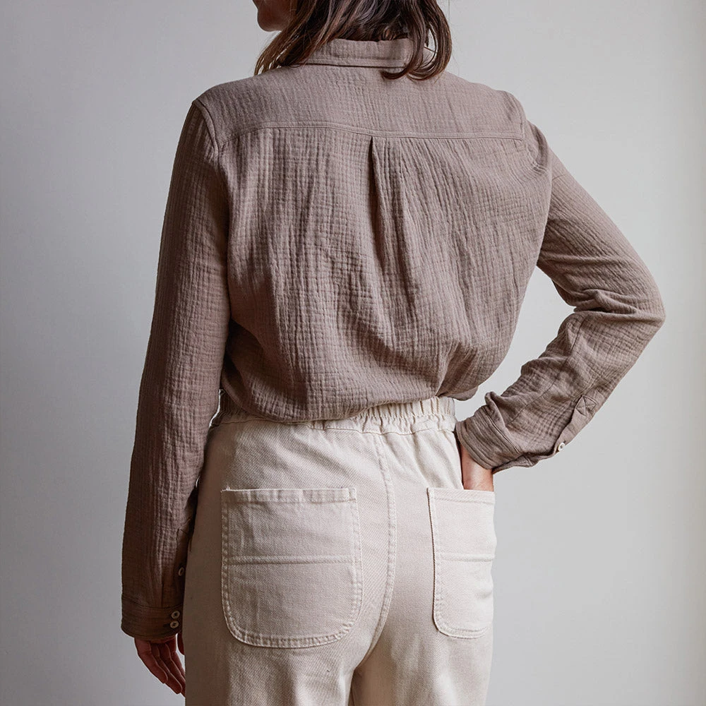 Merci - Chemise En Gaze De Coton - Beige 4 Merci - Chemise En Gaze De Coton - Beige – Image 2