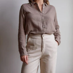 Merci - Chemise En Gaze De Coton - Beige