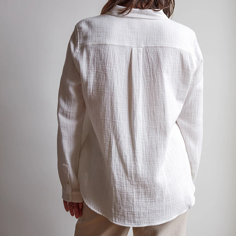 Merci - Chemise En Gaze De Coton - Écru 4 Merci - Chemise En Gaze De Coton - Écru – Image 2