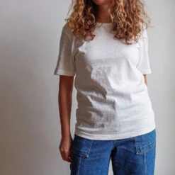 Merci - T-shirt Uni En Coton - Blanc
