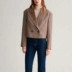 GANT - Blazer Court - Marron -Mode Vêtements Magasin blazer56 23b41251 1541 41bc b290 beddc4d8371a