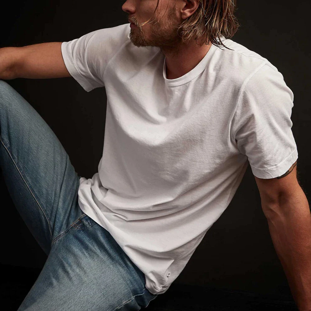 James Perse - T-shirt Short Sleeve Crew Neck - Blanc 5 James Perse - T-shirt Short Sleeve Crew Neck - Blanc – Image 3