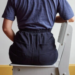 Merci - Pantalon En Coton - Bleu Nuit 9 Merci - Pantalon En Coton - Bleu Nuit -Mode Vêtements Magasin bleu 3 03647406 96e8 42c0 bc4e 6a42af88d690