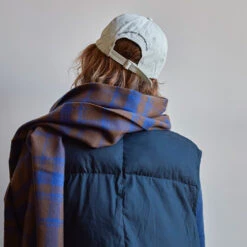 Casquette Unisexe Brodée Non Merci - Mint -Mode Vêtements Magasin bleu portee back