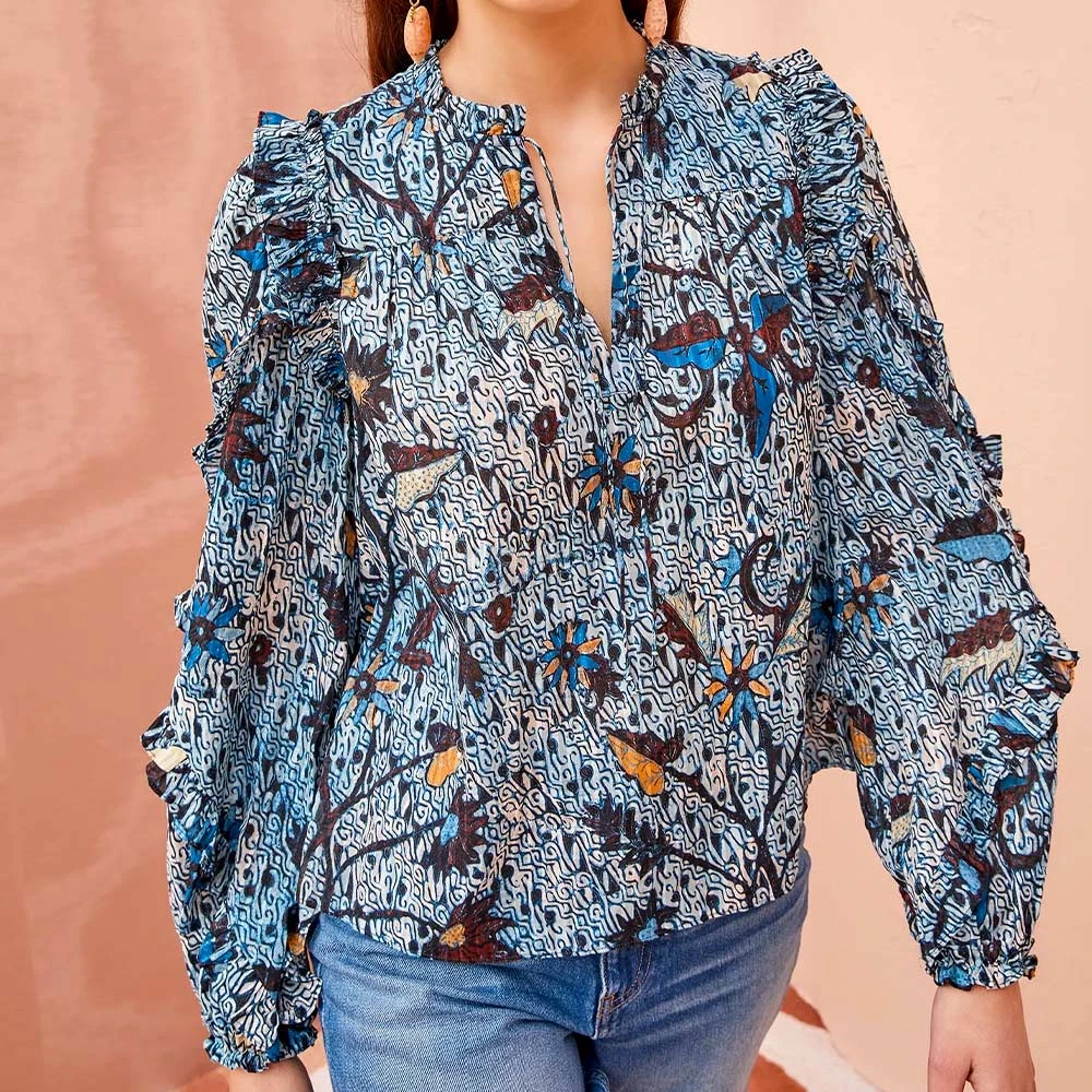 ULLA JOHNSON Ulla Jonhson - Chemise Manet - Bleu 4 ULLA JOHNSON Ulla Jonhson - Chemise Manet - Bleu – Image 2