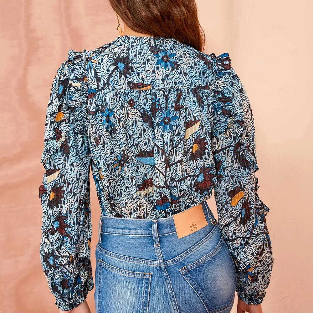 ULLA JOHNSON Ulla Jonhson - Chemise Manet - Bleu 7 ULLA JOHNSON Ulla Jonhson - Chemise Manet - Bleu – Image 5