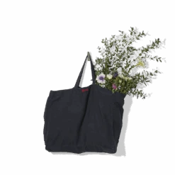 Cabas En Lin Lavé Merci - Bleu Encre -Mode Vêtements Magasin cabas en lin lave bleu encre 28164609736899