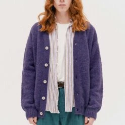 Howlin' - Cardigan Shaggy Bear - Lavande -Mode Vêtements Magasin cardigan v3