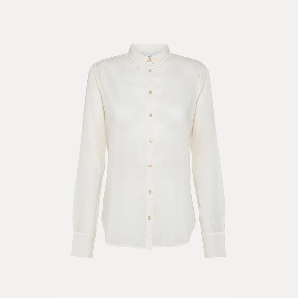 Forte_Forte - Chemise à Coupe Régulière - Blanc 3 Forte_Forte - Chemise à Coupe Régulière - Blanc