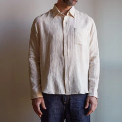 Merci - Chemise Gaspard En Gaze De Coton - Ecru