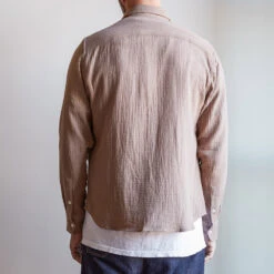 Merci - Chemise Gaspard En Gaze De Coton - Beige -Mode Vêtements Magasin chemise gaze clair beige 3
