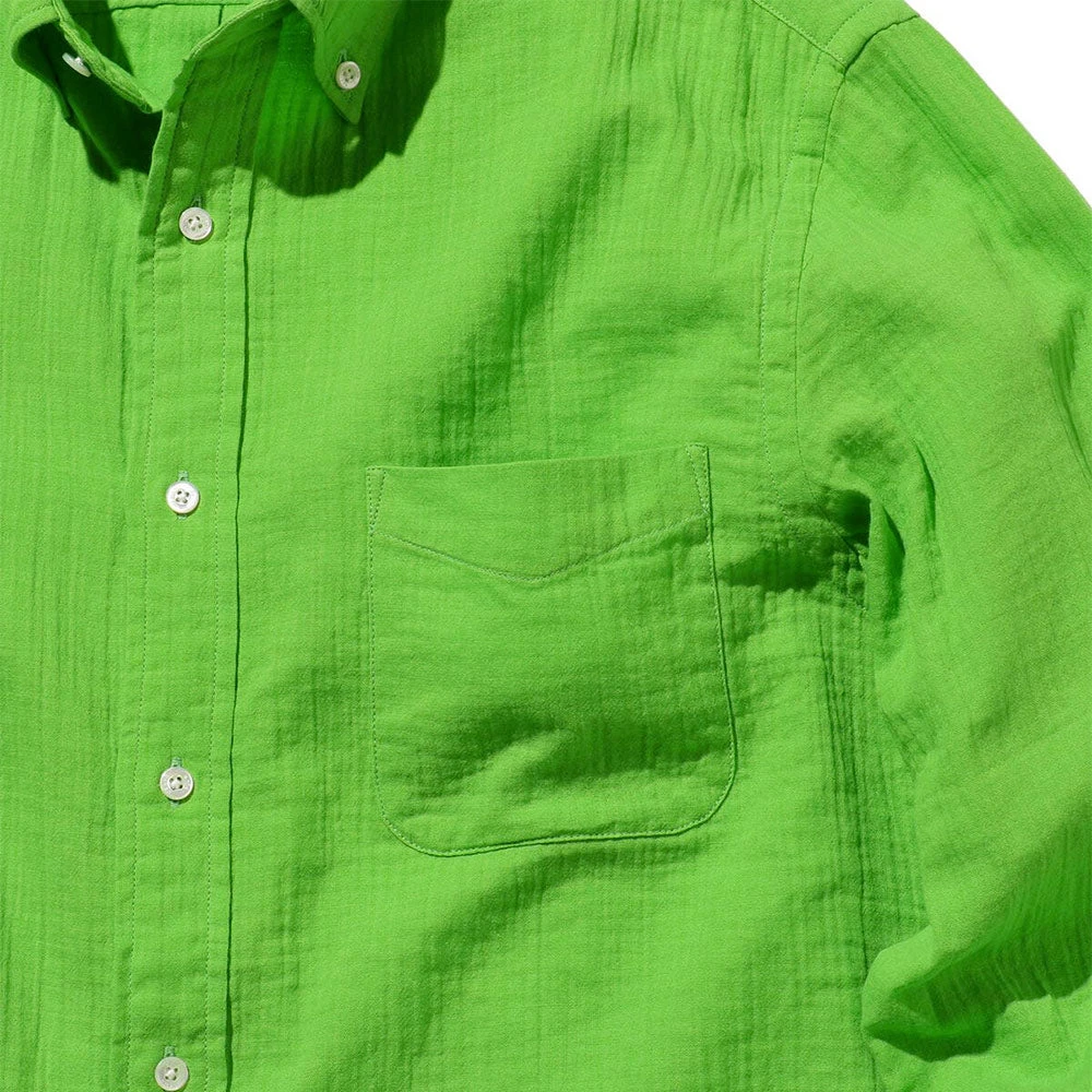 Beams Plus - Chemise Double Gaze - Vert 6 Beams Plus - Chemise Double Gaze - Vert – Image 4