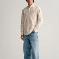 GANT - Chemise à Rayures Banker - Marron 15 GANT - Chemise à Rayures Banker - Marron -Mode Vêtements Magasin chemise158