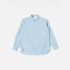 Universal Works - Chemise Poche Carrée - Bleu