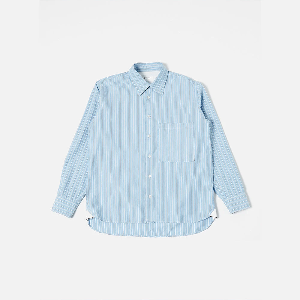 Universal Works - Chemise Poche Carrée - Bleu 3 Universal Works - Chemise Poche Carrée - Bleu