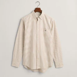 GANT - Chemise à Rayures Banker - Marron