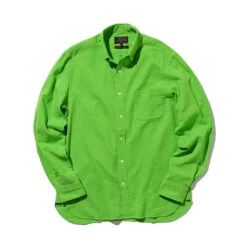 Beams Plus - Chemise Double Gaze - Vert