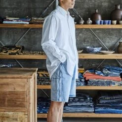 OrSlow - Chemise Oxford - Blanc -Mode Vêtements Magasin chemise3 4e267a65 8ea3 45a0 aed5 c59e693b3817