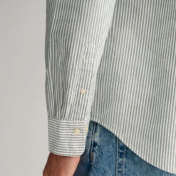 GANT - Chemise à Rayures Banker - Vert -Mode Vêtements Magasin chemise3 55afb6a8 1749 47c5 802a 31aa8ce1a62f