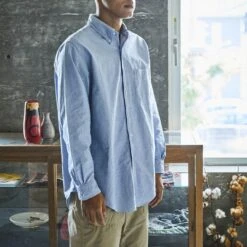 OrSlow - Chemise Oxford - Bleu -Mode Vêtements Magasin chemise3 e7c6e31b 816b 479d b538 14db2c310822