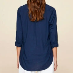 Xirena - Chemise Beau - Marine -Mode Vêtements Magasin chemise4 6c2e95cf a675 4ff6 9035 8e69ed03d46b