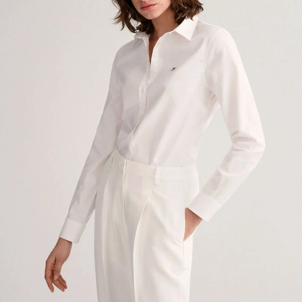 GANT - Chemise Slim Oxford - Blanc 4 GANT - Chemise Slim Oxford - Blanc – Image 2