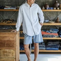 OrSlow - Chemise Oxford - Blanc -Mode Vêtements Magasin chemise5 43024b06 4fc4 479d ba21 18fc6a63cf48