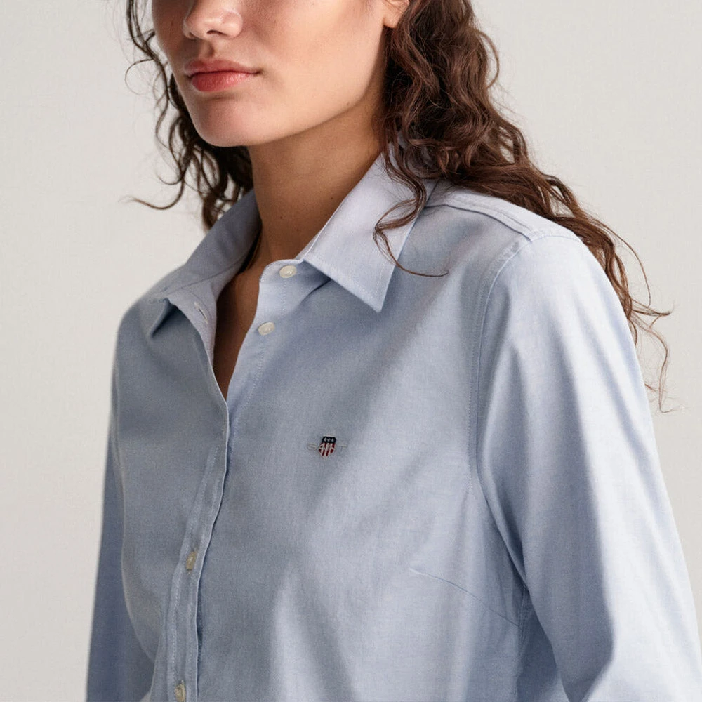 GANT - Chemise Slim Oxford - Bleu 5 GANT - Chemise Slim Oxford - Bleu – Image 3